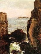 Childe Hassam Nymph on a Rocky Ledge oil painting artist